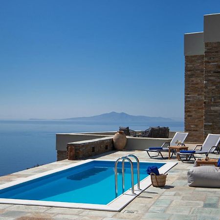 Acron Andros - Luxury Villa With Private Pool Korthio Esterno foto