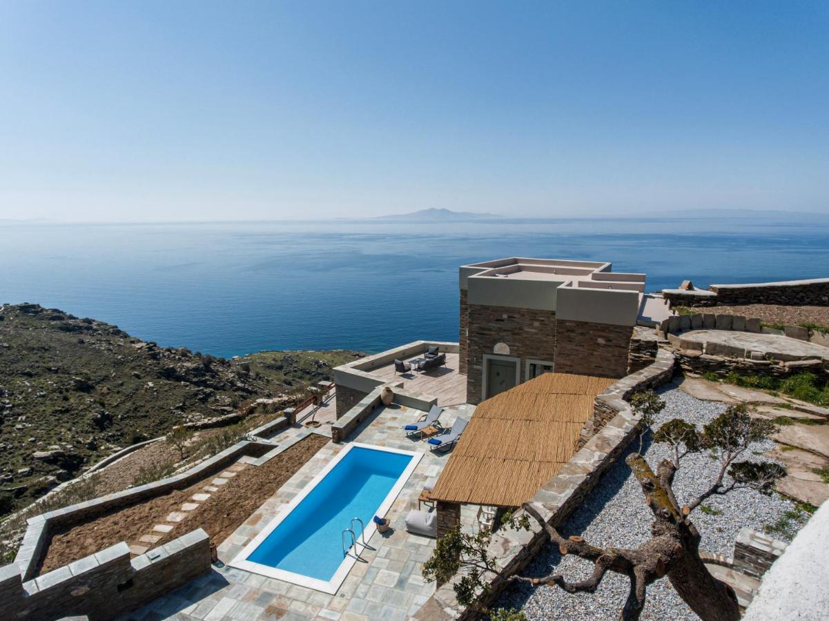 Acron Andros - Luxury Villa With Private Pool Korthio Esterno foto