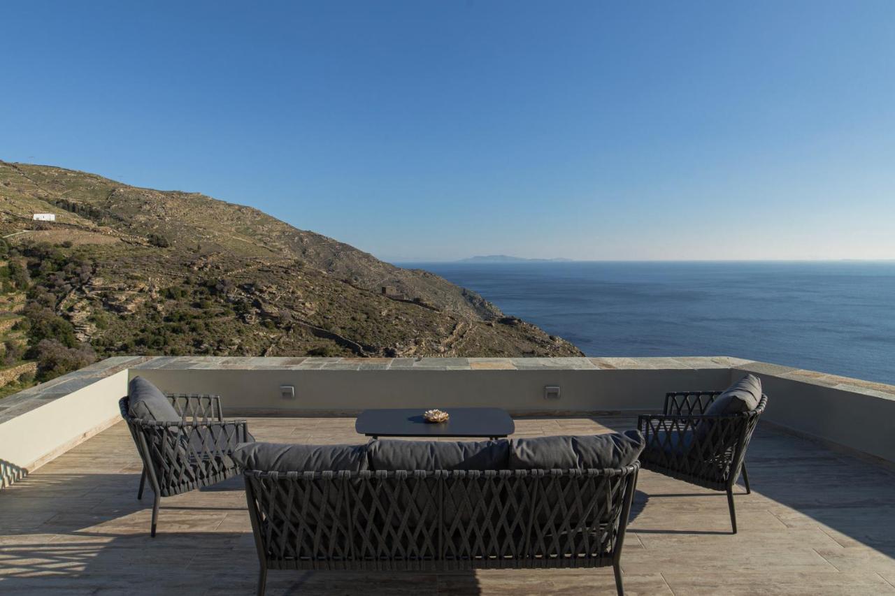 Acron Andros - Luxury Villa With Private Pool Korthio Esterno foto
