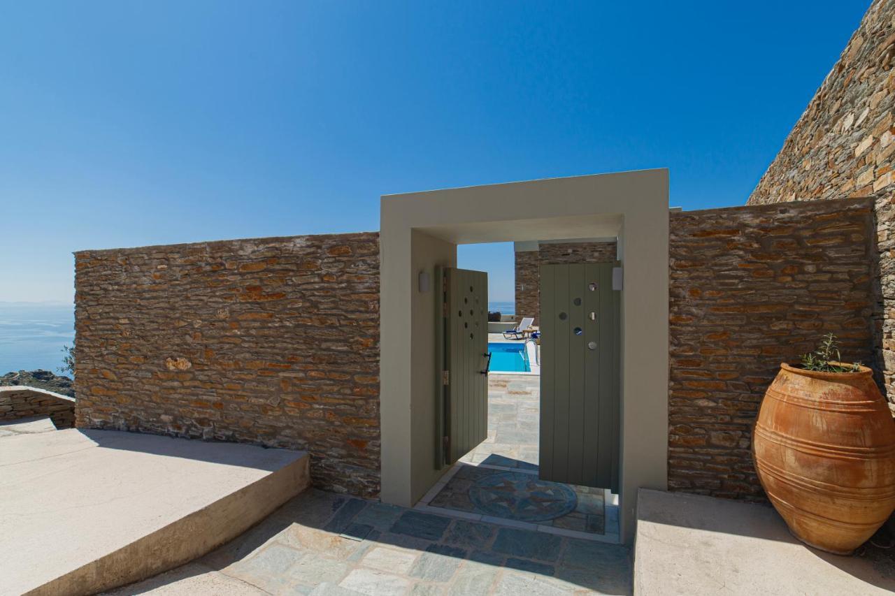Acron Andros - Luxury Villa With Private Pool Korthio Esterno foto
