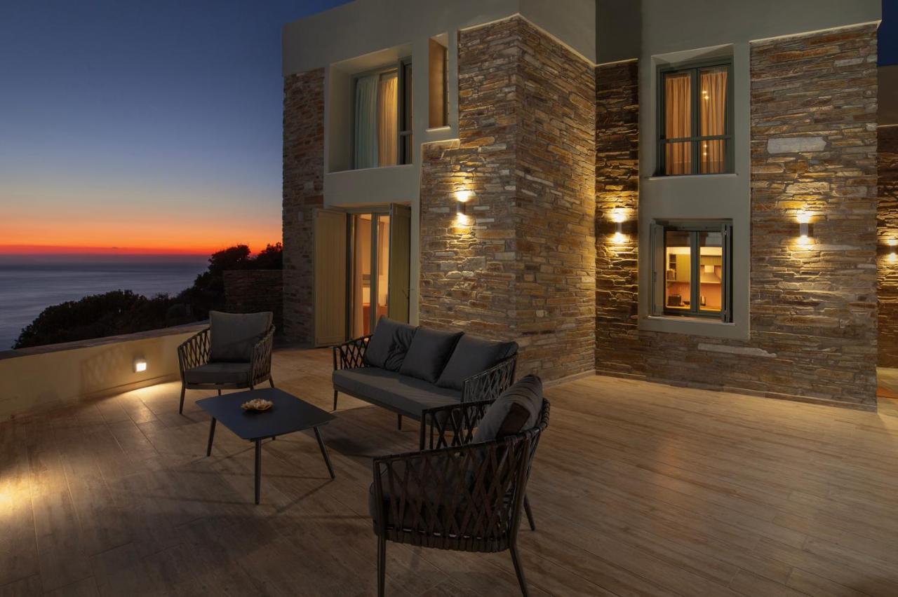 Acron Andros - Luxury Villa With Private Pool Korthio Esterno foto